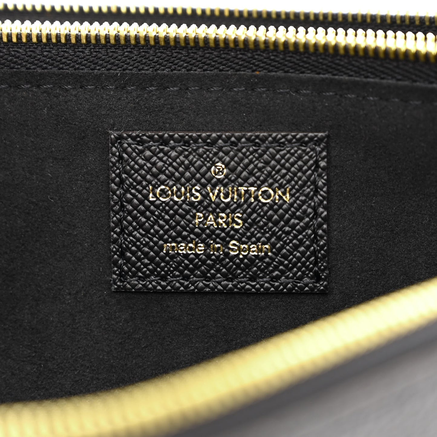 Monogram Giant Jungle Pochette Double Zip Black