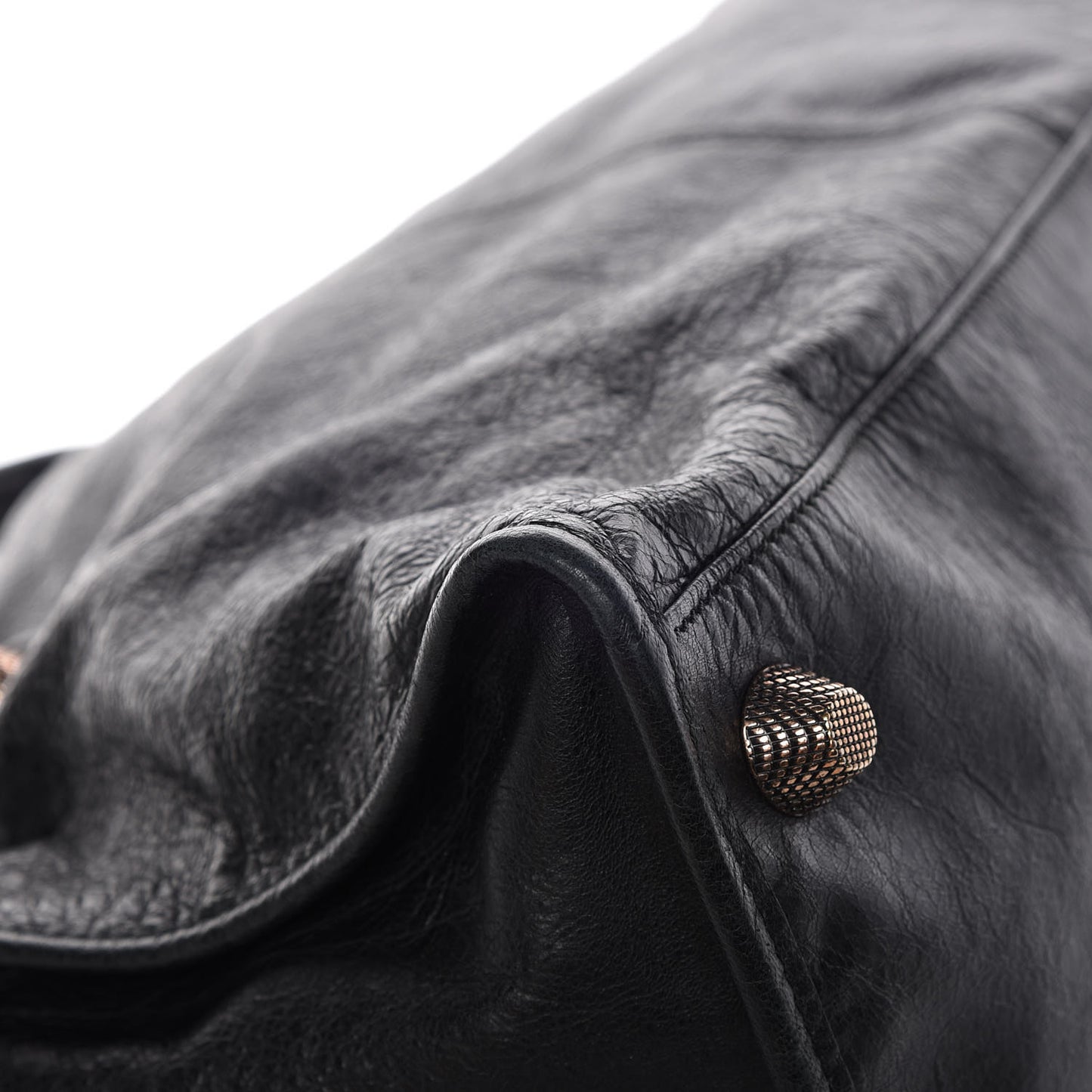 Agneau Giant 21 Rose Gold Hardware Work Black