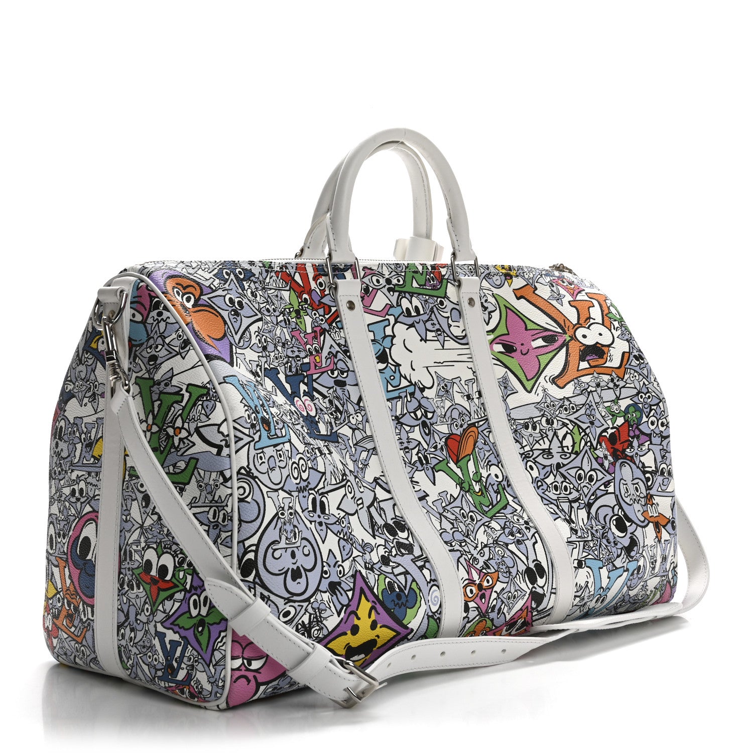 Louis Vuitton Monogram Comics Keepall Bandouliere 50 Multicolor 2 of 15