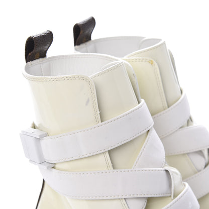 Louis Vuitton Patent Monogram LV Bahia Brazil Sandal 38 White 8 of 11