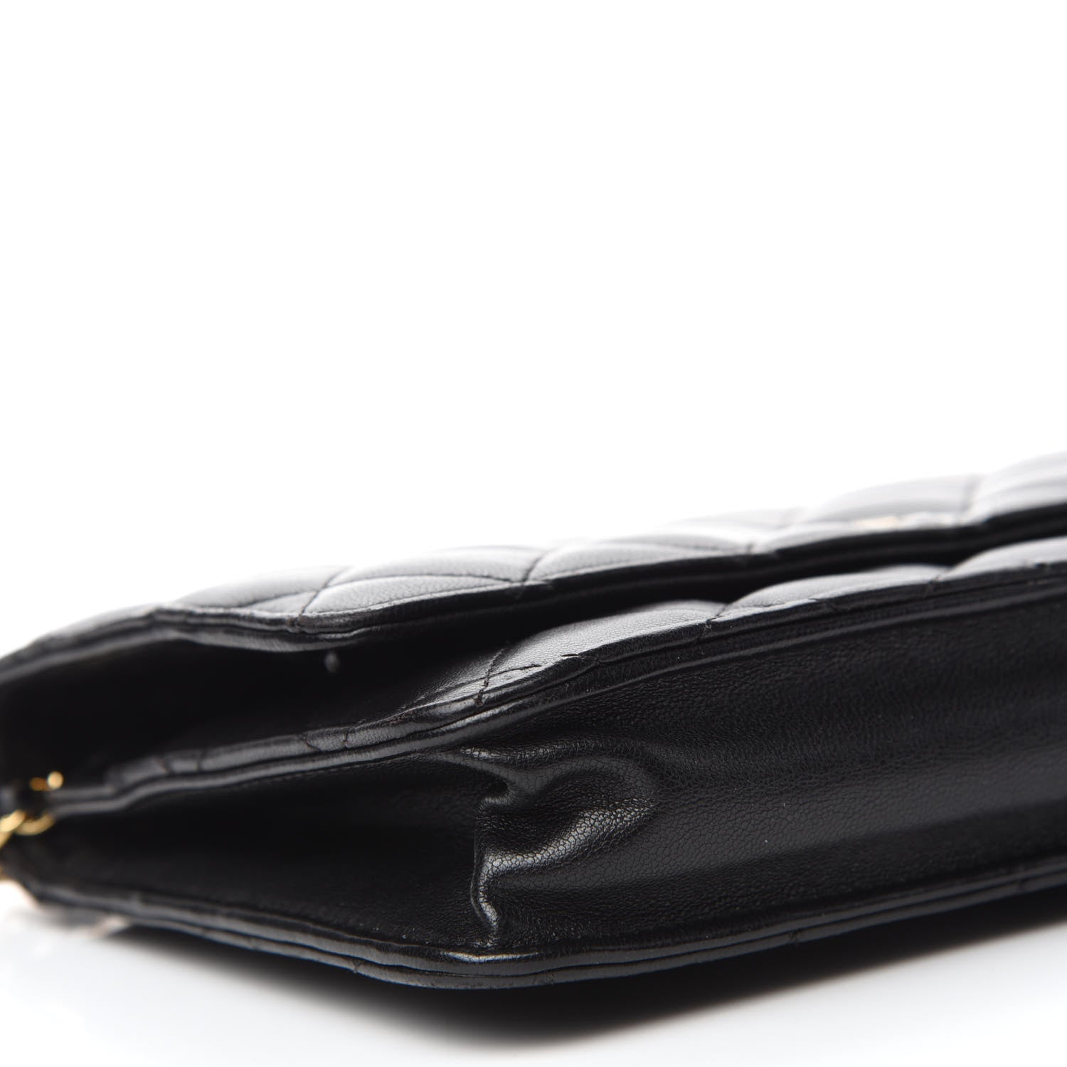 Chanel Lambskin Quilted Wallet On Chain WOC Black 6 of 13