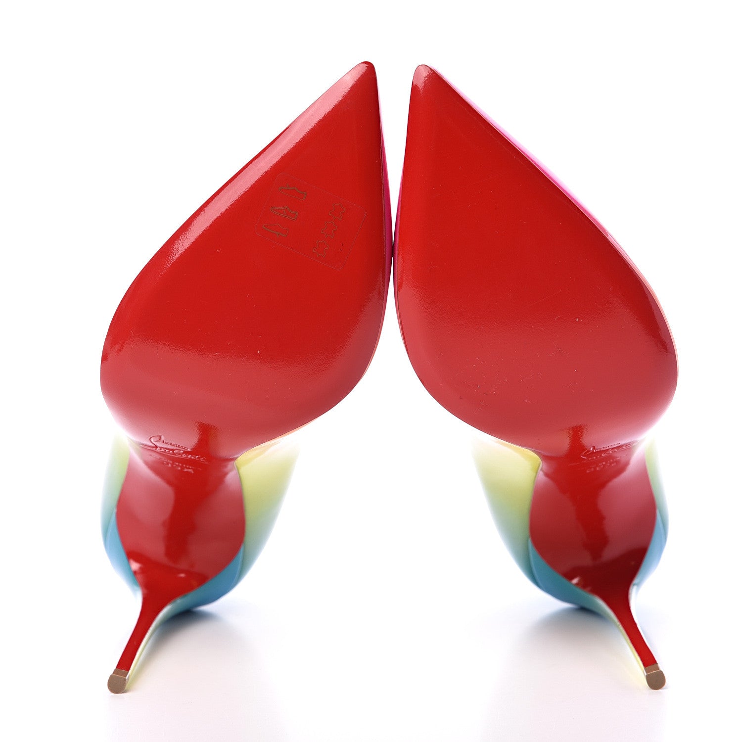 Christian Louboutin Patent Sunrise Pigalle Follies 100 Pumps 39.5 Multicolor 5 of 8