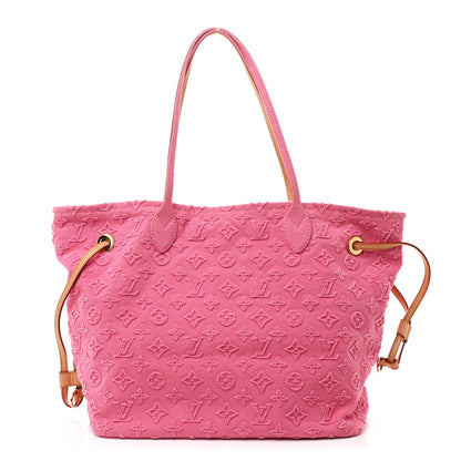 Louis Vuitton Monogram Denim Neverfull MM Rose 1 of 9