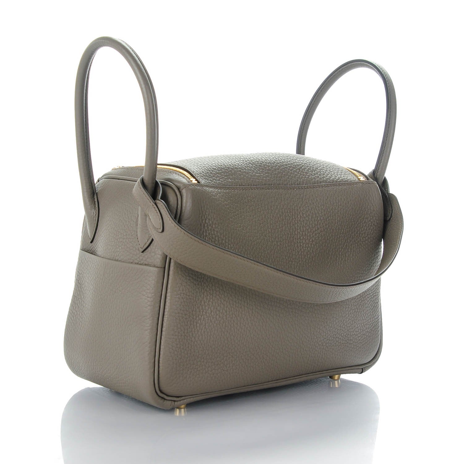 Hermes Taurillon Clemence Lindy 26 Etain 4 of 11
