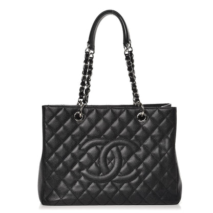 Chanel Caviar Quilted Grand Shopping Tote GST Black 1 of 11