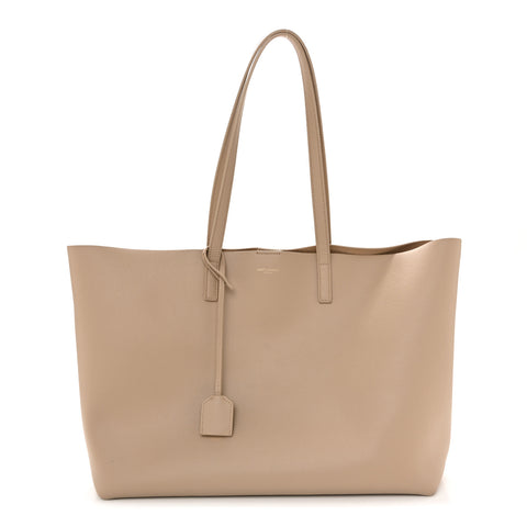 Calfskin Large Shopping Tote Dark Beige