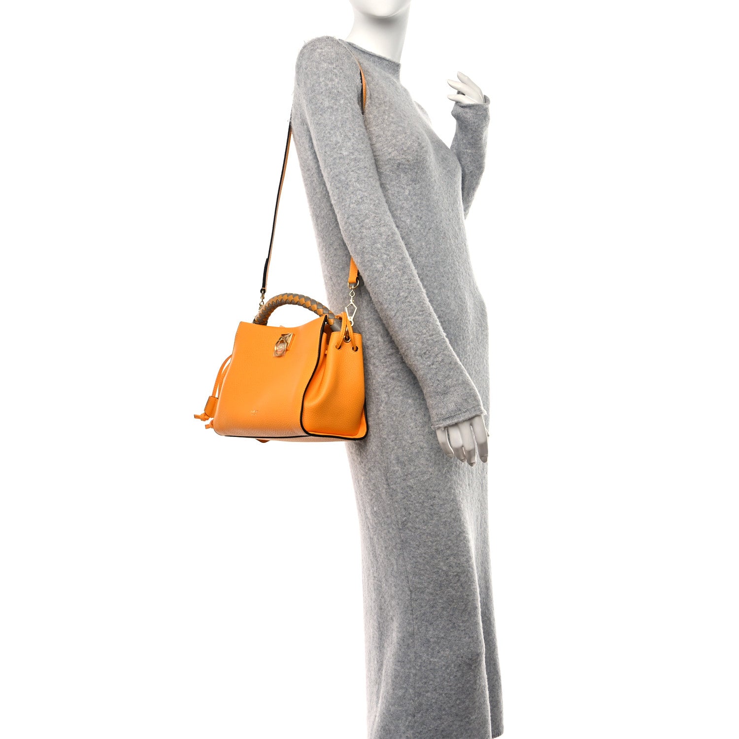 Mulberry Heavy Grain Small Iris Tote Double Yellow 2 of 10