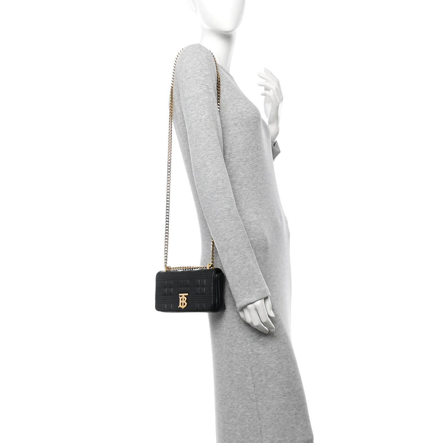 Lambskin Quilted Mini Lola Bag Black
