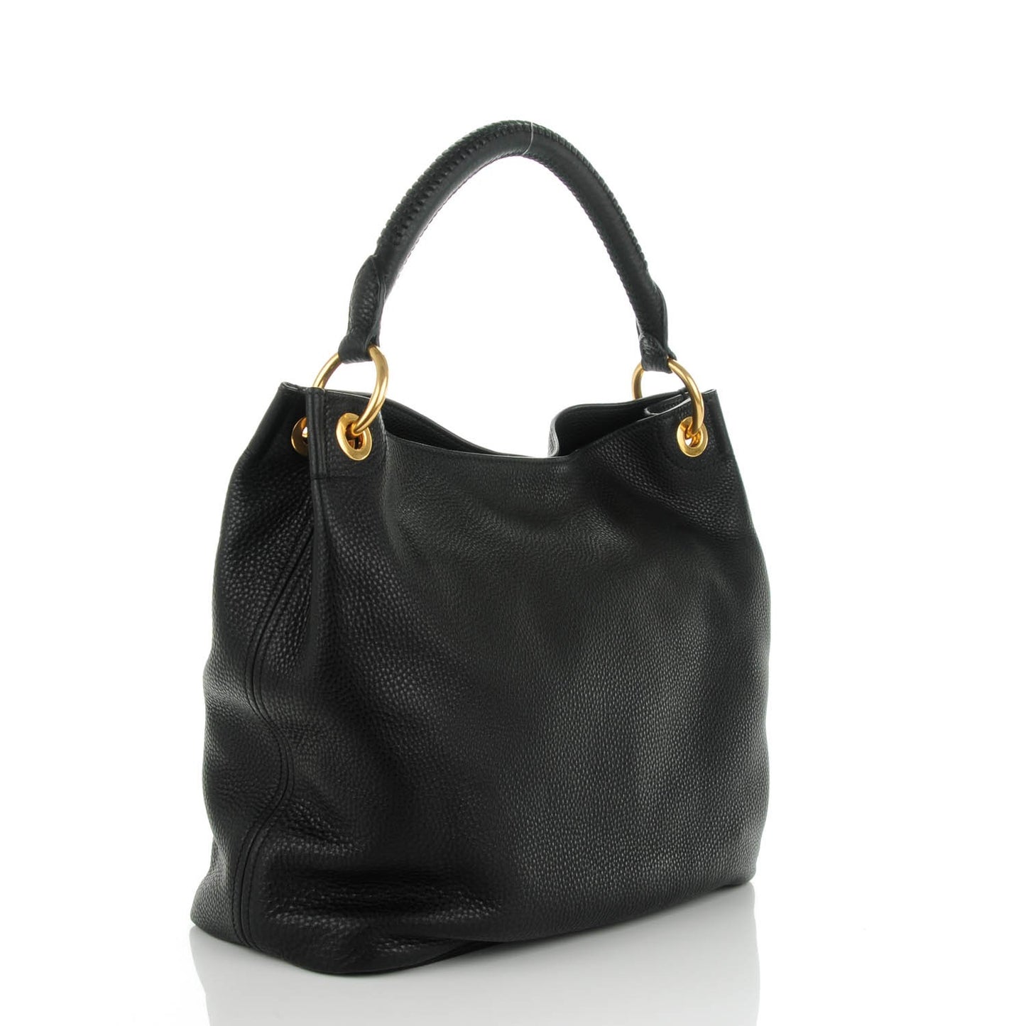 Vitello Daino Hobo Nero Black