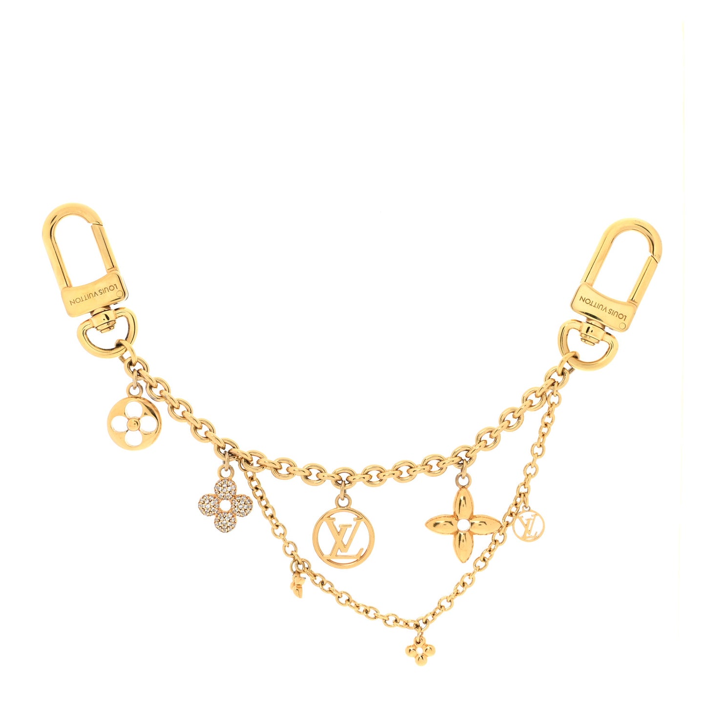 Blooming Garden Chain Bag Charm Gold