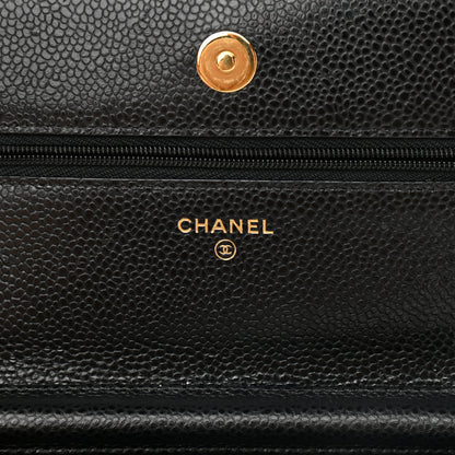 Chanel Caviar Quilted Wallet On Chain WOC Black 9 of 11
