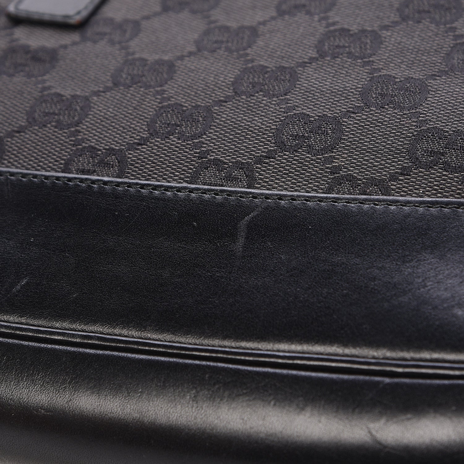 Gucci Monogram Jackie O Hobo Black 10 of 12