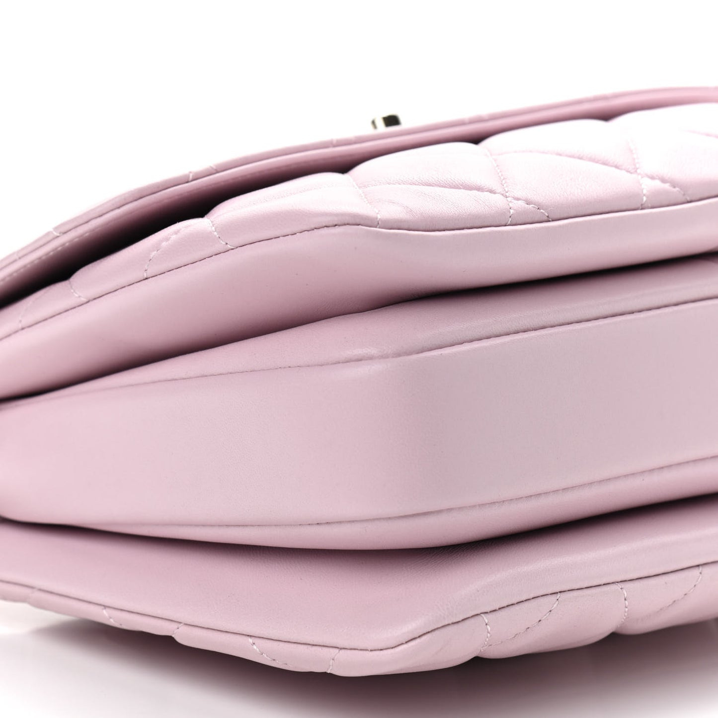 Lambskin Quilted Small Trendy CC Flap Dual Handle Bag Light Pink