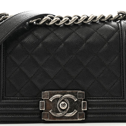 Chanel Caviar Quilted Small Boy Flap Black 8 of 13
