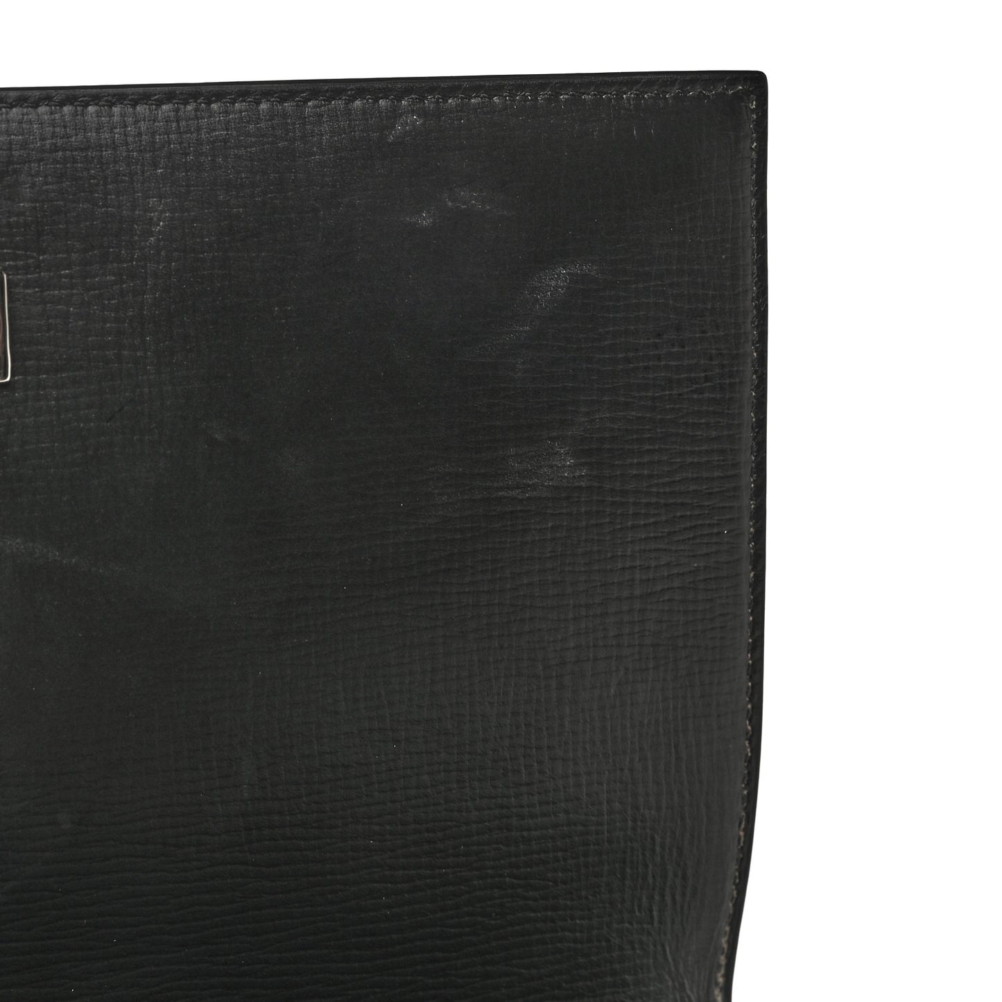 Textured Calfskin Medium Pandora Box Crossbody Bag Black