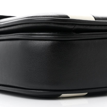 Celine Shiny Calfskin Stripes Small C Bag Black 9 of 10