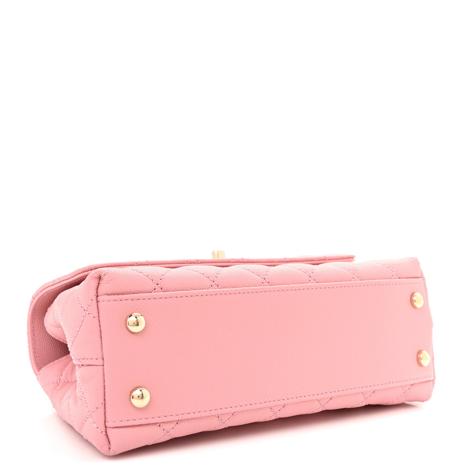 Chanel Caviar Quilted Mini Coco Handle Flap Pink 4 of 10