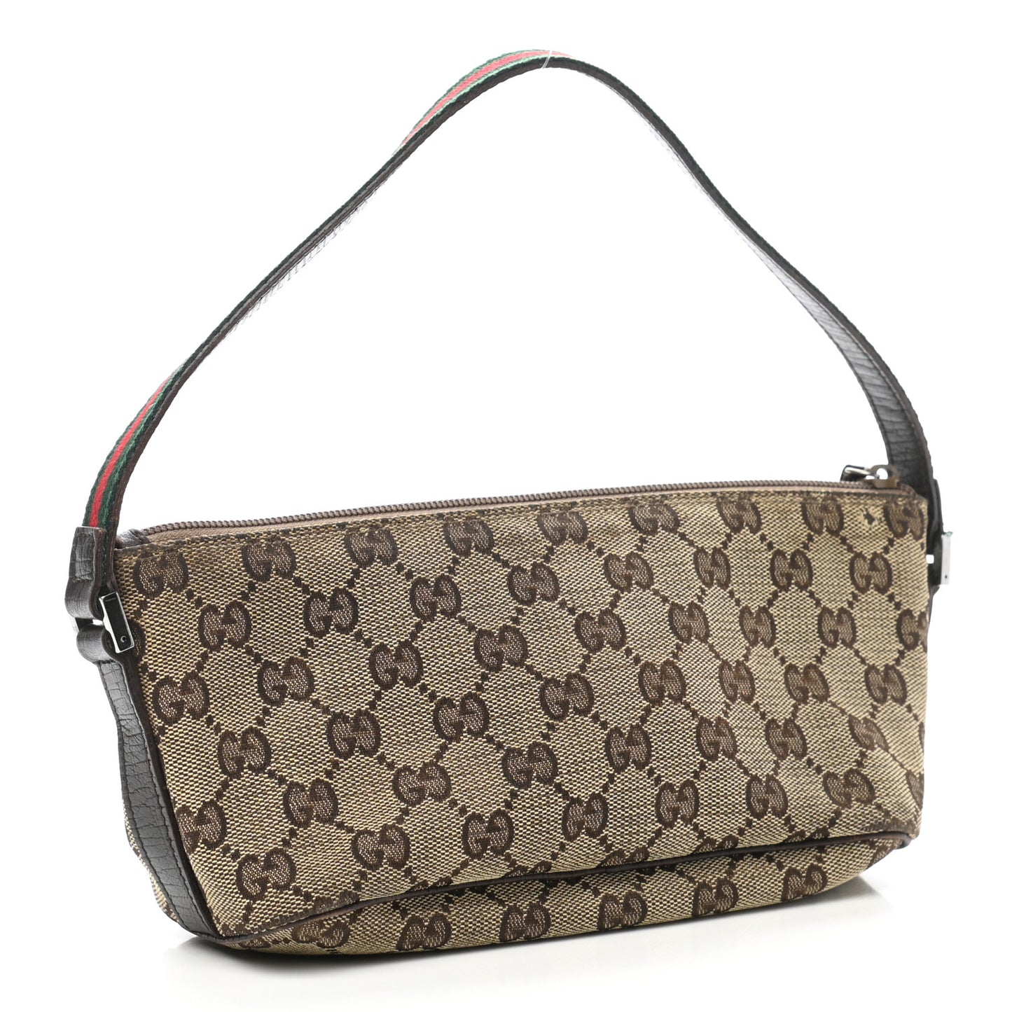 Monogram Web Boat Pochette Brown