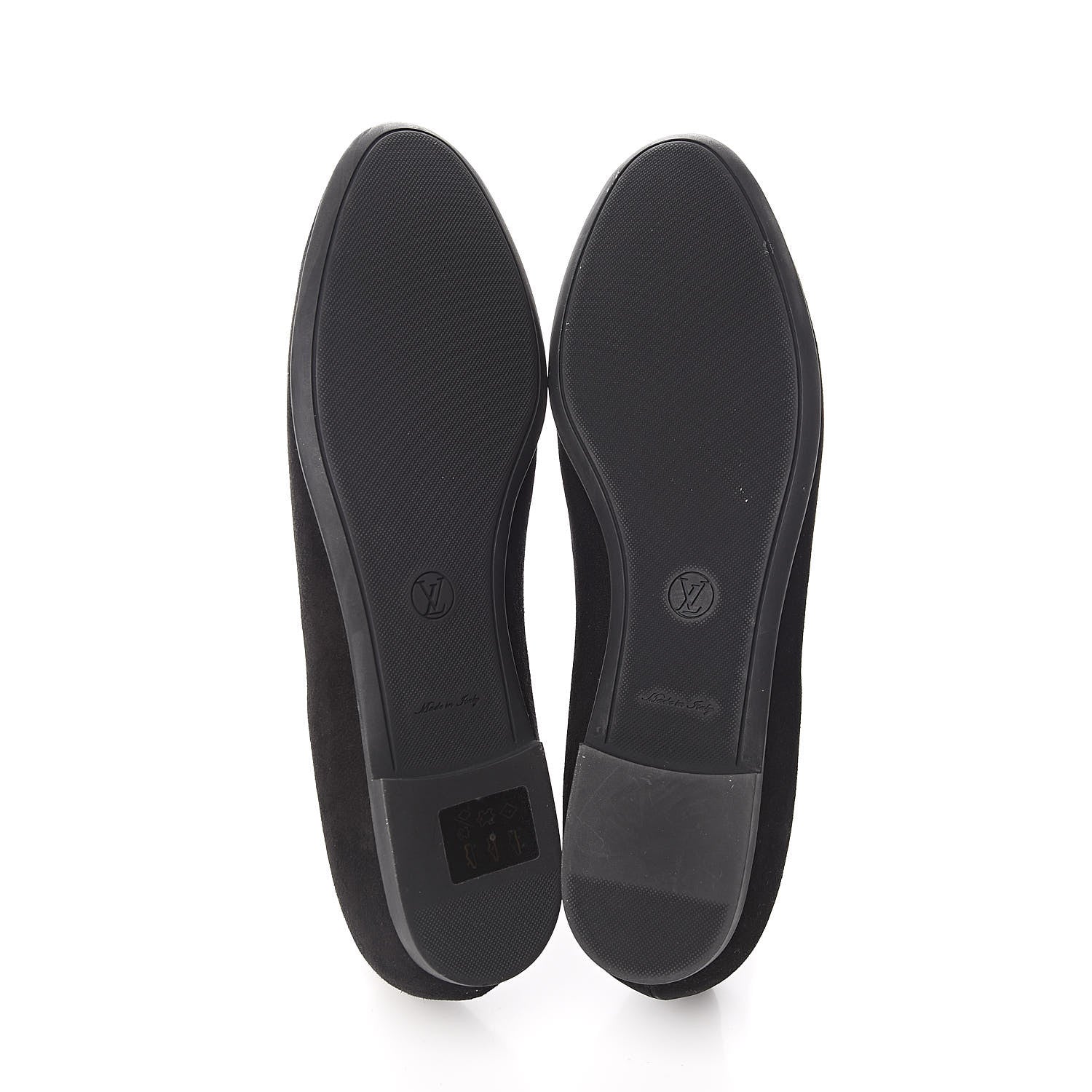 Louis Vuitton Suede Monogram Uniformes Ballet Flats 40 Black 5 of 10