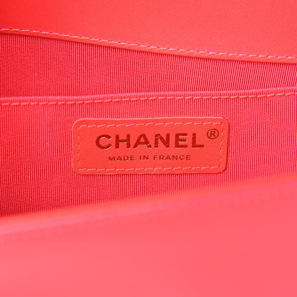 Chanel Patent Quilted Medium Boy Flap Pink 6 of 13