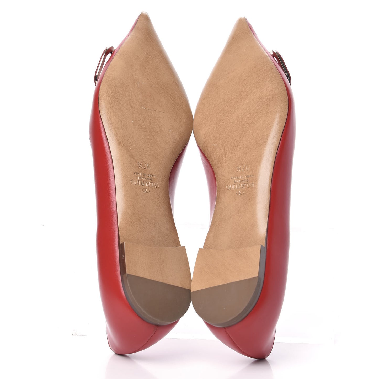 Nappa Vlogo Flats 37.5 Rouge Pur