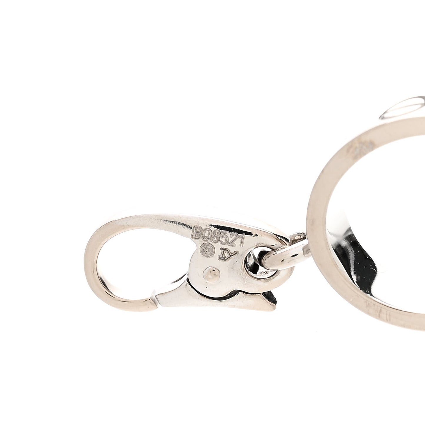 18K White Gold LOVE Ring Charm