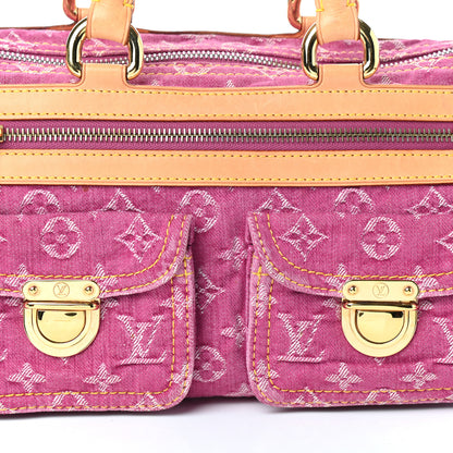 Louis Vuitton Monogram Denim Neo Speedy Fuchsia 7 of 9
