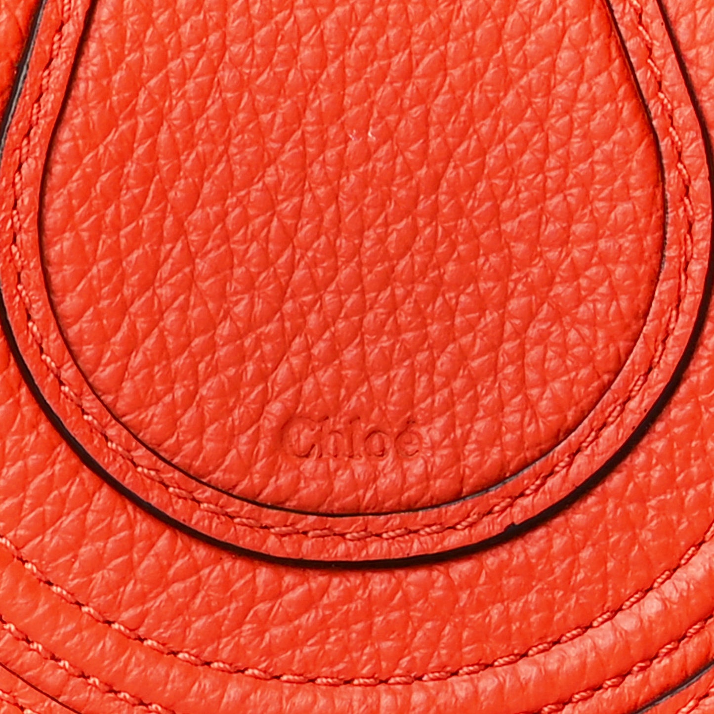 Calfskin Nano Marcie Saddle Bag Rusted Orange