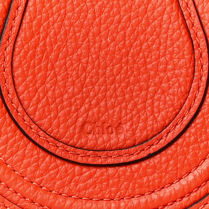 Chloe Calfskin Nano Marcie Saddle Bag Rusted Orange 9 of 11