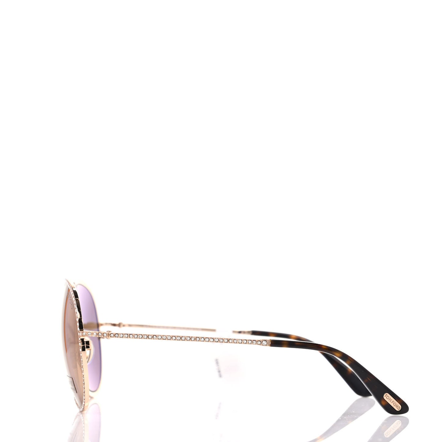 Crystal Embellished Antibes Sunglasses Gold
