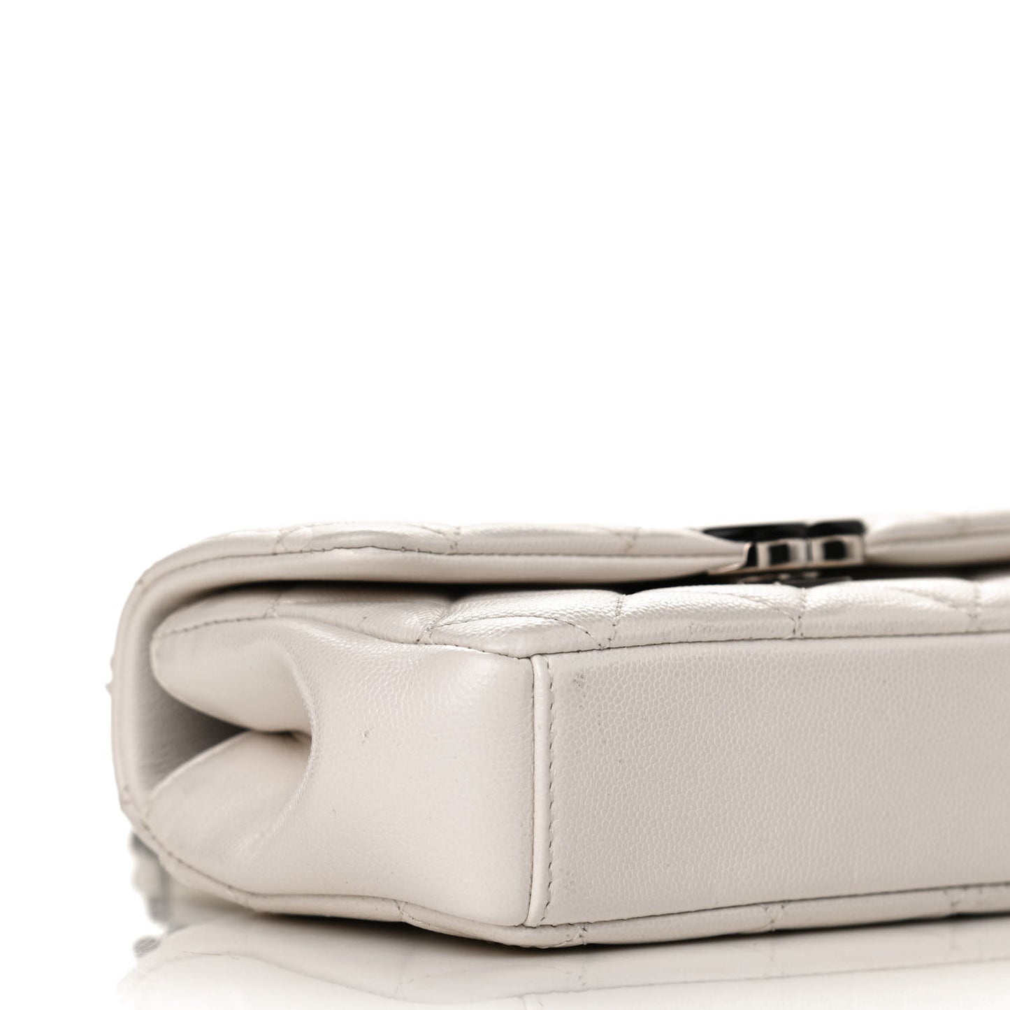 Caviar Quilted My Everything Small Flap White Black