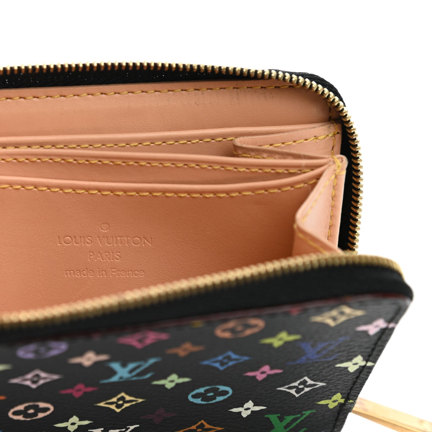 Monogram Multicolor Zippy Coin Purse Black