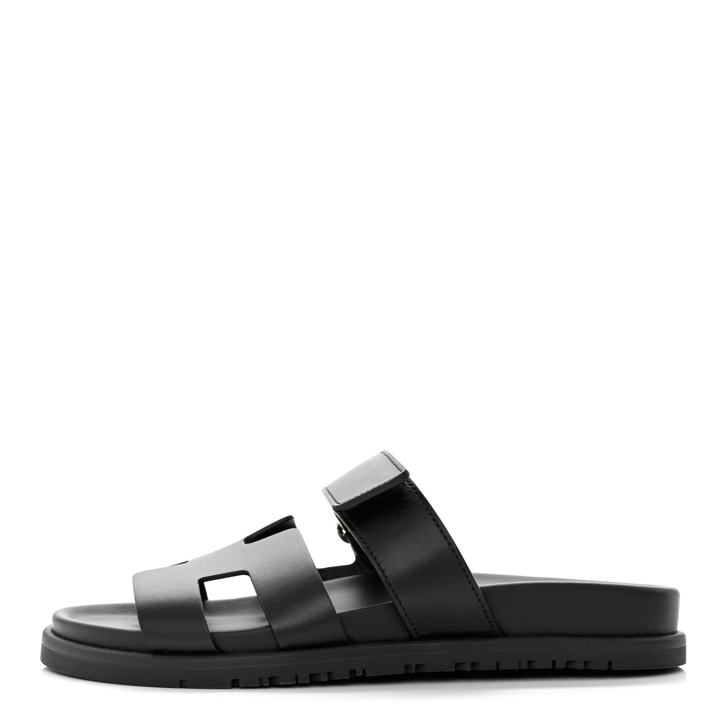 Calfskin Womens Chypre Sandals 36.5 Black
