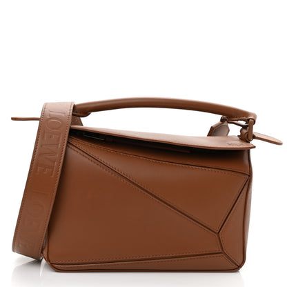 Loewe Satin Calfskin Small Puzzle Bag Pecan 1 of 8