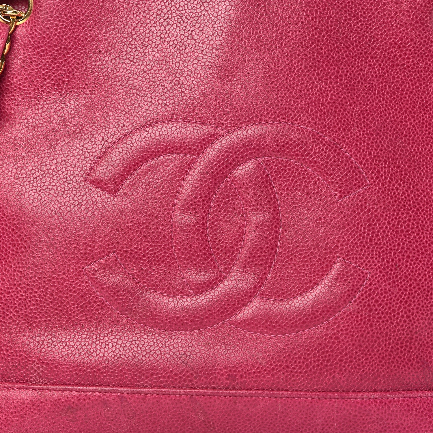 Chanel Caviar CC Shoulder Bag Pink 42 of 42