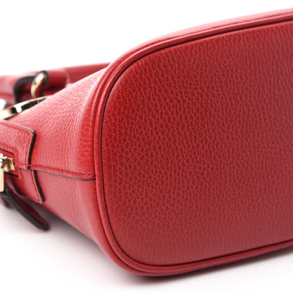 Gucci Dollar Calfskin Small GG Charm Dome Bag Red 6 of 10