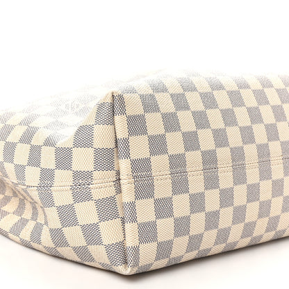 Louis Vuitton Damier Azur Graceful MM Rose Ballerine 8 of 9