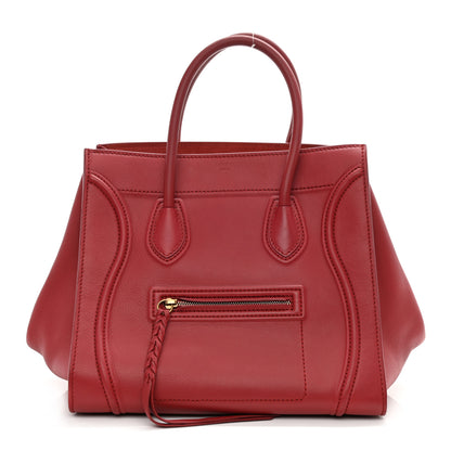 Celine Supple Calfskin Medium Phantom Luggage Red 1 of 11