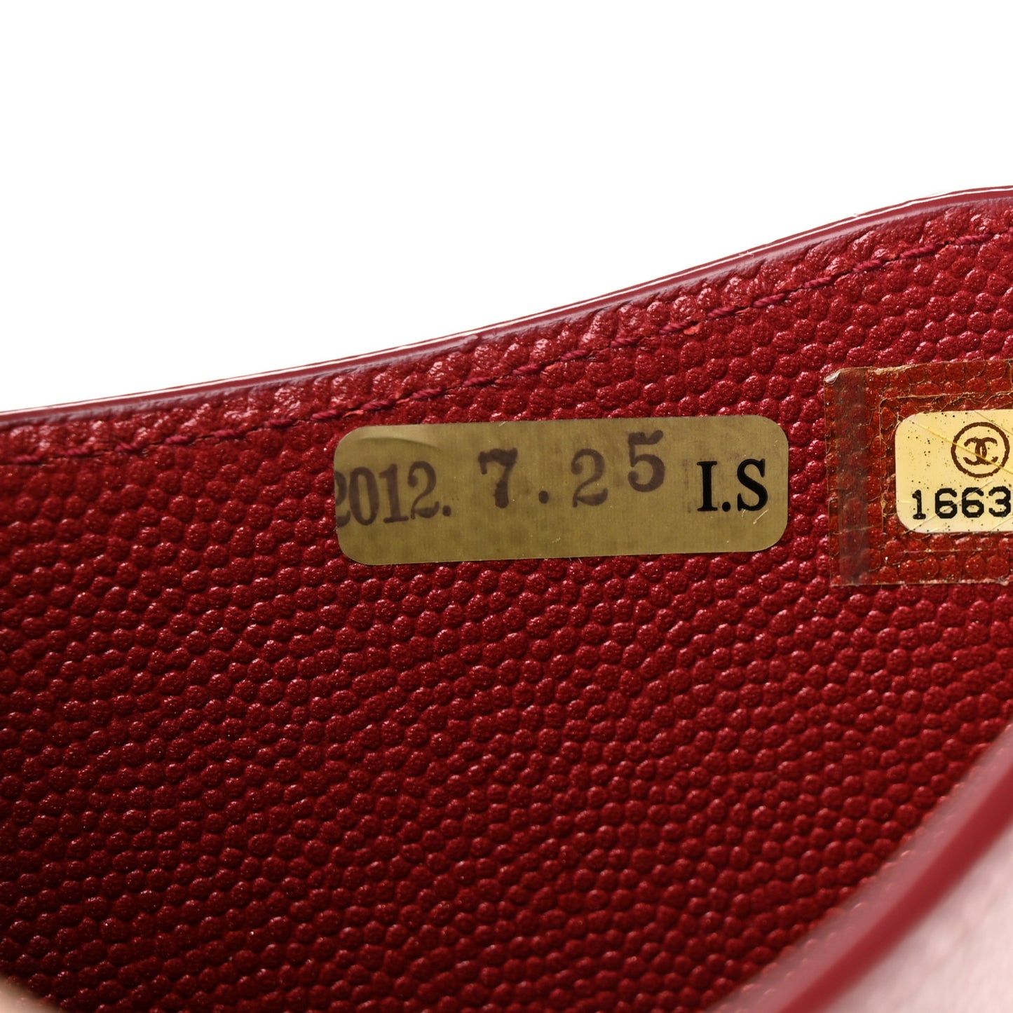 Iridescent Caviar iPad Case Crossbody Red