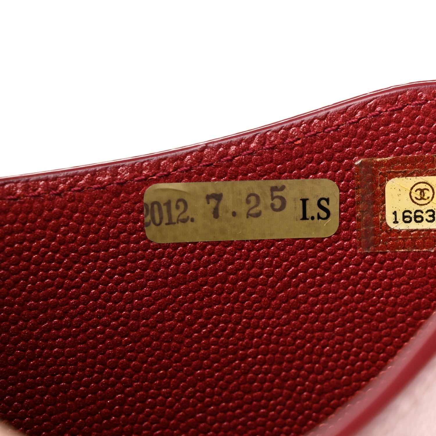 Chanel Iridescent Caviar iPad Case Crossbody Red 7 of 11