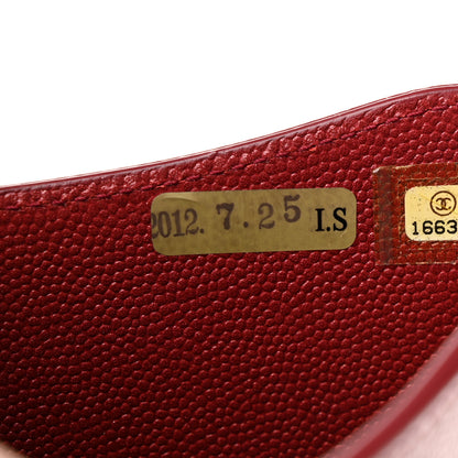 Chanel Iridescent Caviar iPad Case Crossbody Red 7 of 11