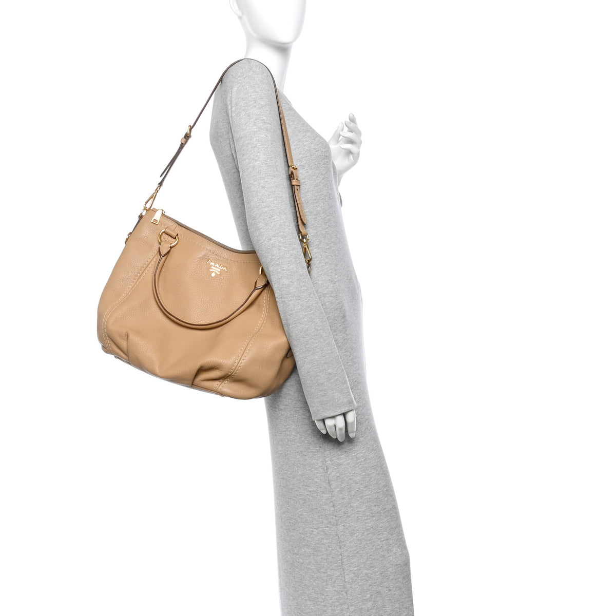 Vitello Daino Tote Caramel