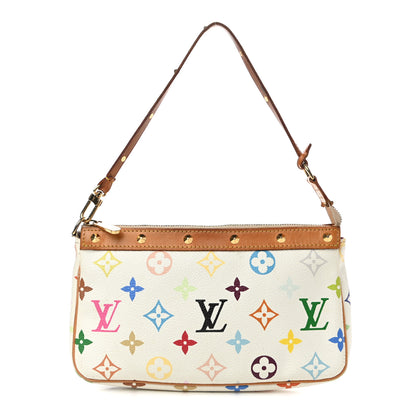 Louis Vuitton Monogram Multicolor Pochette Accessories White 1 of 14