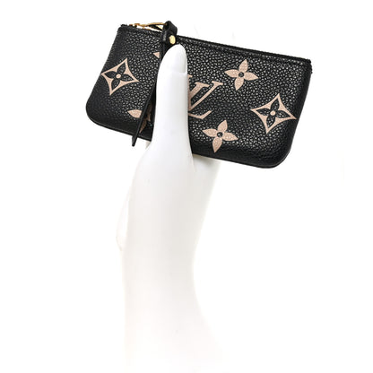 Louis Vuitton Empreinte Monogram Giant Key Pouch Black Beige 2 of 7