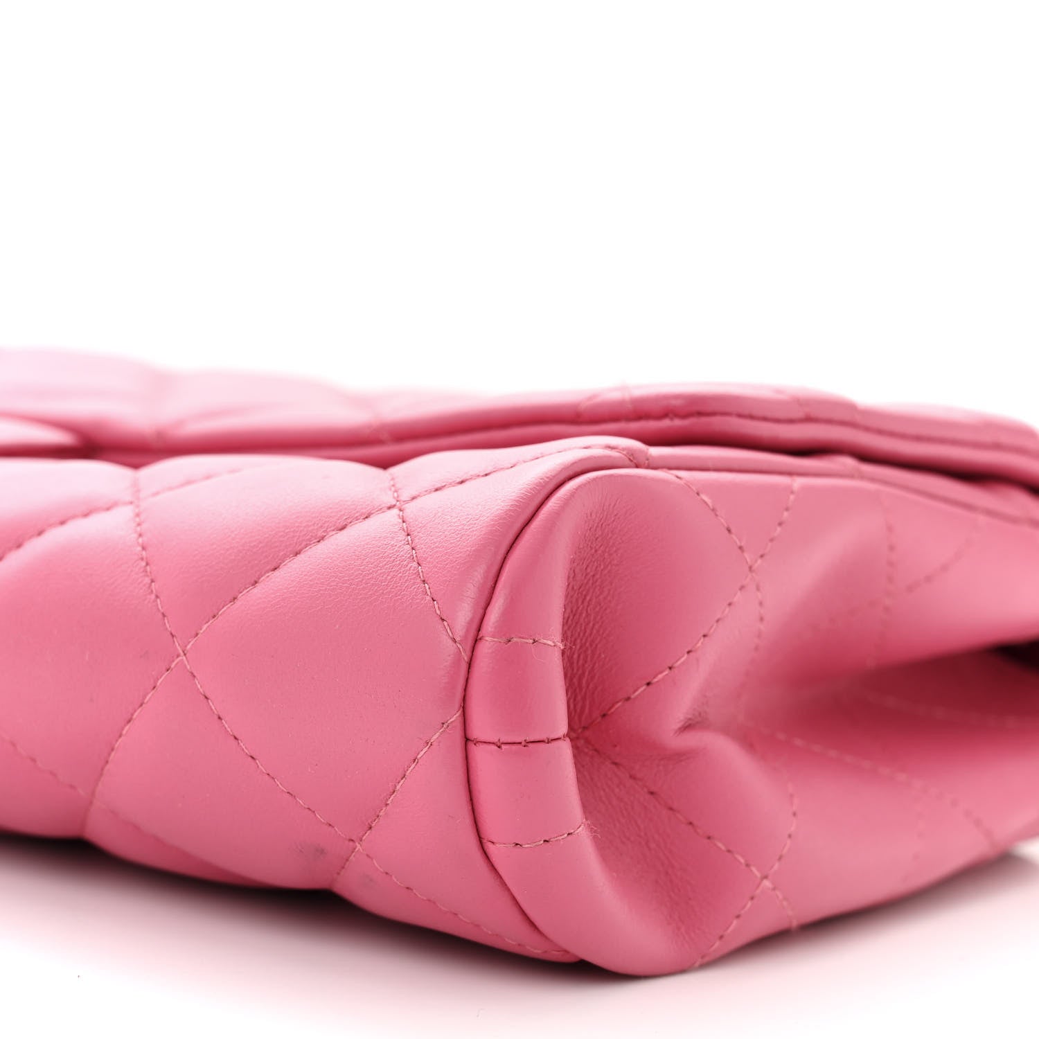 Chanel Lambskin Quilted Clutch With Chain Flap Pink 10 of 10