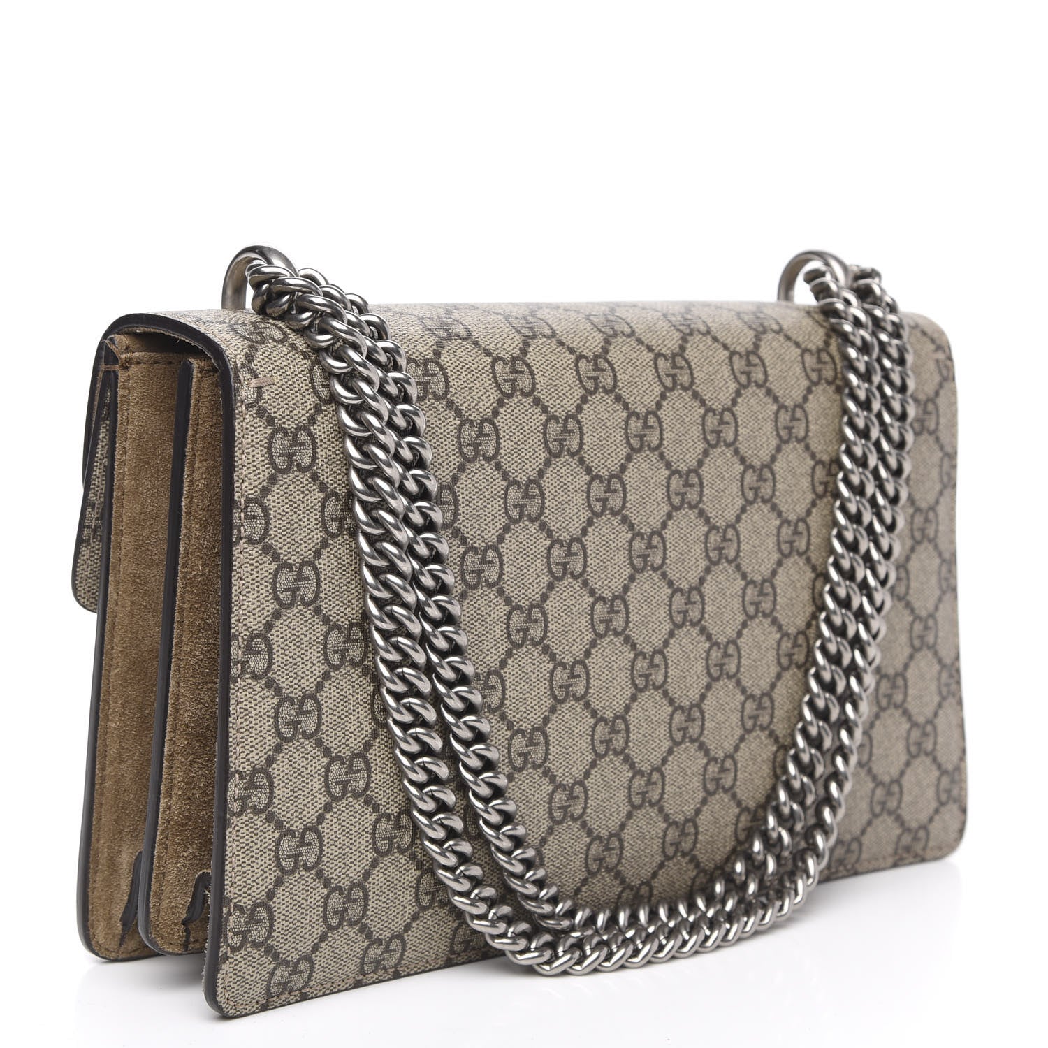 Gucci GG Supreme Monogram Small Dionysus Shoulder Bag Taupe 3 of 13