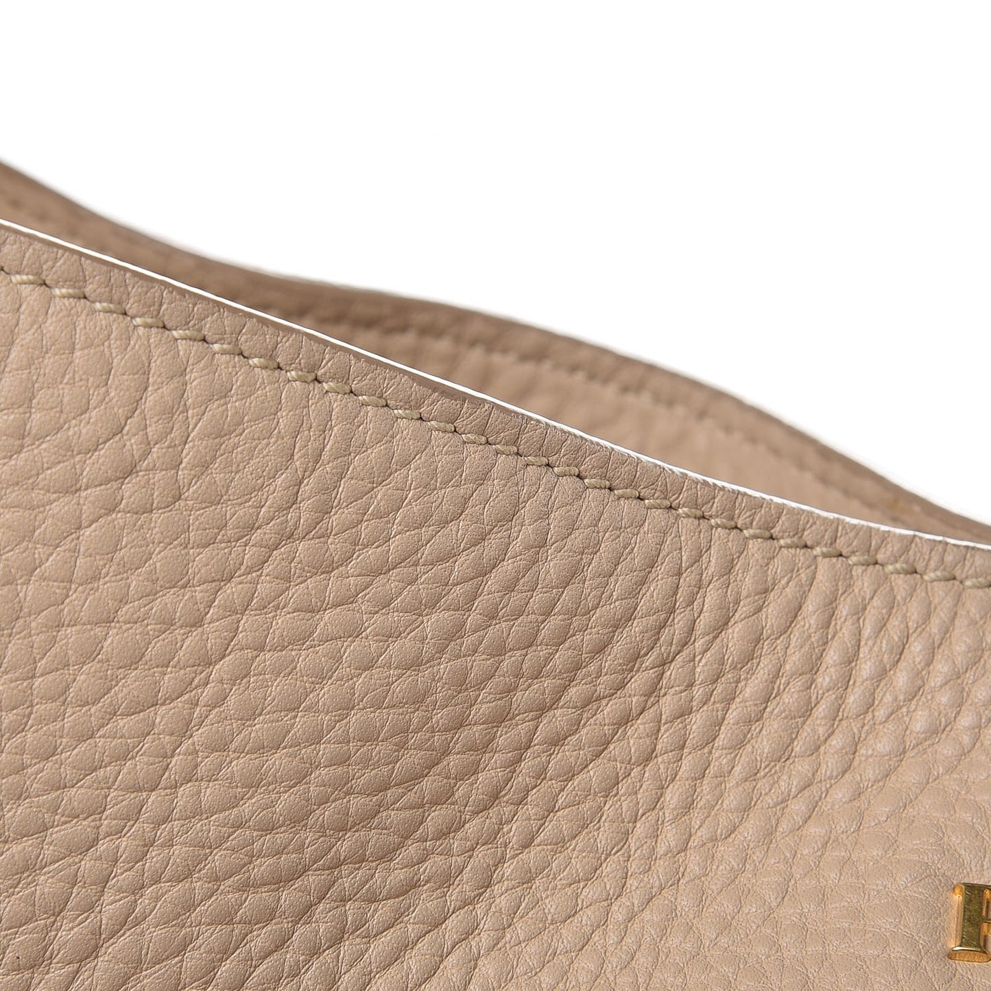 Vitello Daino Side Pocket Hobo Sabbia