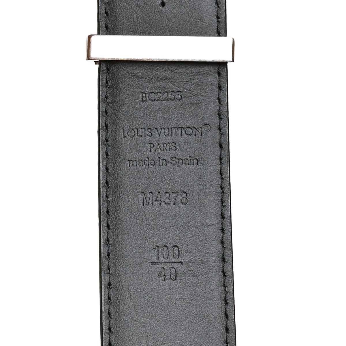 Louis Vuitton Damier Frog 30mm Reversible Belt 100 40 Black Grey 7 of 7