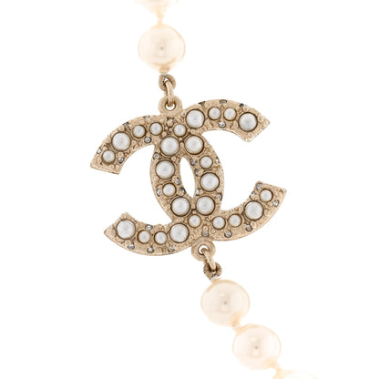 Chanel Pearl CC 100th Anniversary Necklace Light Gold 4 of 7