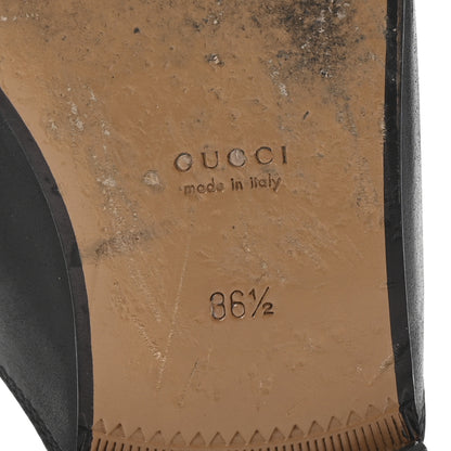 Gucci Calfskin Womens Princetown Slippers 36.5 Black 7 of 10